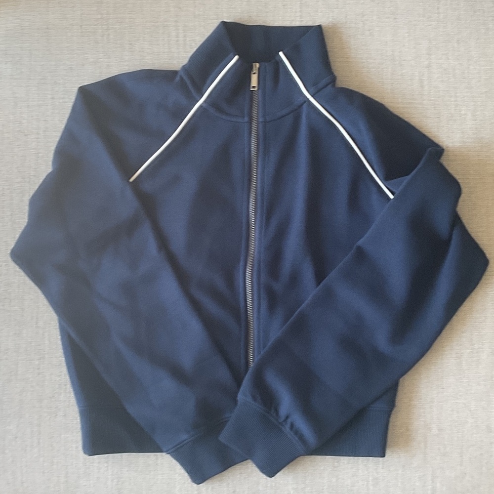 Spanx Airpique Track Jacket - Timeless Navy
